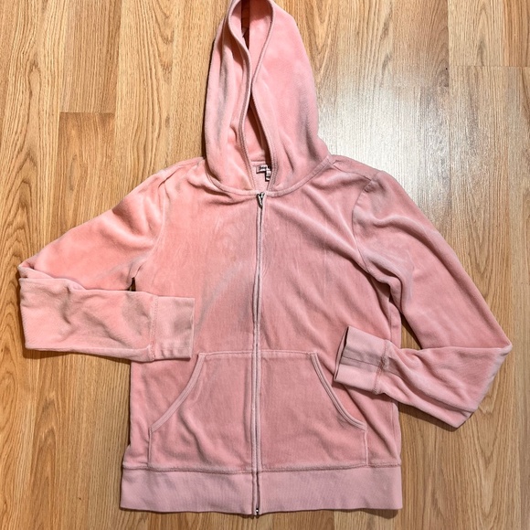 Juicy Couture Large Pink Full Zip Sweatshirt Hoodie - Picture 4 of 5
